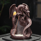 Auspicious,Dragon,Purple,Smoke,Backflow,Incense,Burner,Creative,Aromatherapy,Censer,Decorations