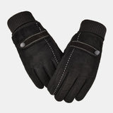 Leather,Velvet,Thick,Screen,Touchable,Riding,Driving,Motorcycle,Windproof,Gloves