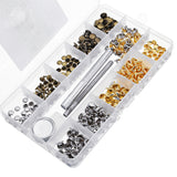 180Pcs,Leather,Double,Rivet,Buttons,Fixing,Setting,Belts,Craft,Repair,Decoration