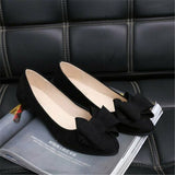 Women,Ballet,Bowknot,Shoes,Cotton,Lined,Pointed,Loafers,Dress,Leisure,Walkinng,Shoes