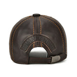 Collrown,Cowhide,Leather,Solid,Baseball,Casual,Sunshade,Sport,Adjustable,Snapback