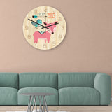 Loskii,CC033,Creative,Clock,Clock,Cartoon,Clock,Office,Decorations