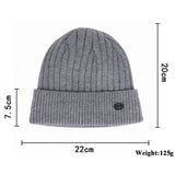 Thick,Striped,Knitted,Sweater,Beanie,Outdoor,Casual