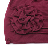 Women,Flower,Cotton,Beanies,Elegant,Muslim,Casual