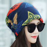 Womens,Winter,Print,Polyester,Beanie,Outdoor,Earmuffs,Chemo