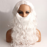 Christmas,Party,Supplies,White,Santa,Beard,Christmas,Decoration