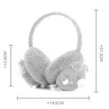 Women,Rabbit,Pattern,Earmuff,Plush,Windproof,Warmer