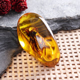 Beautiful,Amber,Hornet,Petrifaction,Insects,Manual,Polishing,Insect,Specimens,Decorations