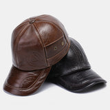 Genuine,Leather,Large,Thickness,Windproof,Protection,Baseball