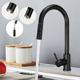 Stainless,Steel,Black,Mixing,Kitchen,Faucet,Retractable,Multifunctional,Universal