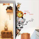 Loskii,SK9360,Animal,Black,Stickers,Aisle,Porch,Removable,Decoration,Background,Sticker