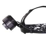 XANES,4500LM,Modes,Headlamp,3*18650,Battery,Interface,Telescopic,Zoomable,Light