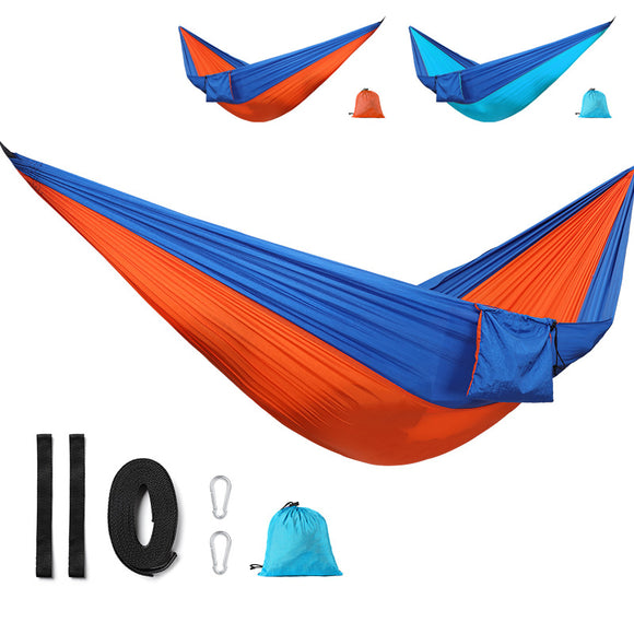 IPRee,270x150CM,Double,Person,Parachute,Cloth,Hammock,Adult,Outdoor,Swing,Backpacking,Hammock,Camping,Travel,Hunting