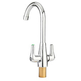 Brass,Chrome,Finish,Kitchen,Faucet,Rotate,Spout,Double,Handle,Water,Mixer