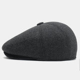 Men's,Woolen,Padded,Beret,Casual,Outdoor,Visor,Forward