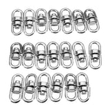 20Pcs,16.5mm,Silver,Alloy,Round,Double,Swivel,Swivel