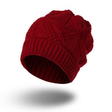 Women,Crochet,Knitted,Beanie,Solid,Casual,Winter,Outdoor,Thick