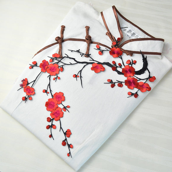 Blossom,Flower,Applique,Clothing,Embroidery,Patch,Fabric,Sticker,Patch,Sewing,Repair