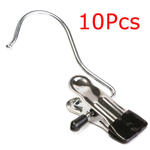 10Pcs,Stainless,Steel,Clothes,Hanger,Clips,Travelling,Laundry
