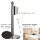 Standing,Paper,Towel,Holder,Stainless,Steel,Kitchen,Suction