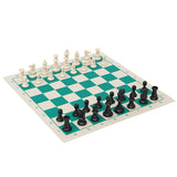 43*43cm,Outdoor,Travel,Tournament,Chess,Plastic,Pieces,Green,Portable,Family