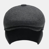 Men's,Woolen,Padded,Beret,Casual,Outdoor,Visor,Forward
