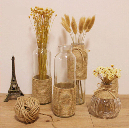 Zakka,Glass,Flower,Bottle,Ornaments,Flower,Dried,Flowers