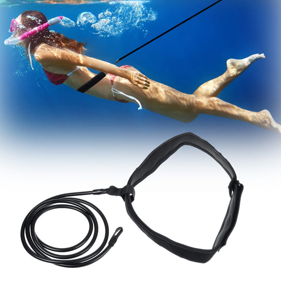 Black,Swimming,Resistance,Bands,Training,Belts,Harness,Static,Swimming,Exercise,Storage