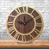 Emoyo,ECY016,Wooden,Craft,Roman,Digital,Clock,Office,Decorations