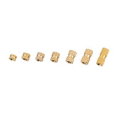 Suleve,M3BN5,150Pcs,Knurled,Brass,Threaded,Insert,Female,Thread,Embedment,Assortment