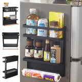 Wrought,Small,Refrigerator,Creative,Kitchen,Supplies,Folding,Storage,Display,Multifunctional,Magnetic,Storage