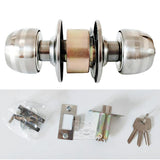 Stainless,Steel,Round,Lever,Handle,Entrance,Bedroom,Bathroom