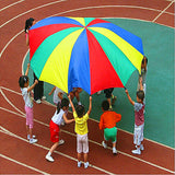 Child,Outdoor,Rainbow,Umbrella,Parachute,Kindergarten,Umbrella,Rally