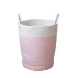 Cotton,Storage,Basket,Laundry,Basket,Woven,Baskets,Handle