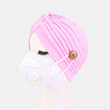 Solid,Color,Beanie,National,Style,Button,Mountable,Prevent,Strangulation,Bandana