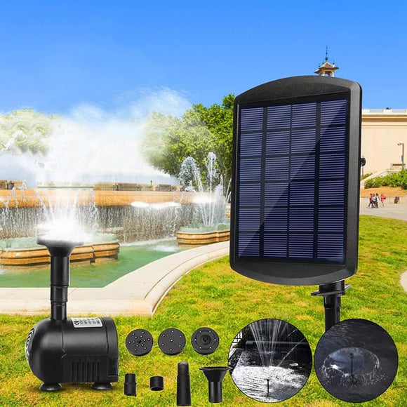 Solar,Panel,Powered,Water,Fountain,Garden,Outdoor,Submersible,Gardening,Sprinklers