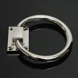 Stainless,Steel,Knocker,Pulls,Handle,Rings,Shiny,Silver,Wooden,Chair