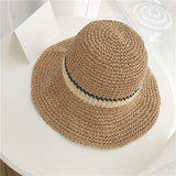 Women,Summer,Outdoor,Straw,Adjustable,Foldable,Sunscreen