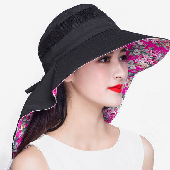 Women,Summer,Protection,Casual,Elegant,Visor,Breathable,Bucket