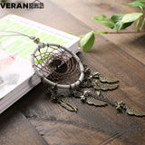 Retro,Dreamcatcher,Furnishing,Interior,Decoration,Feather,Crafts,Bronze,Pendant,Xr032