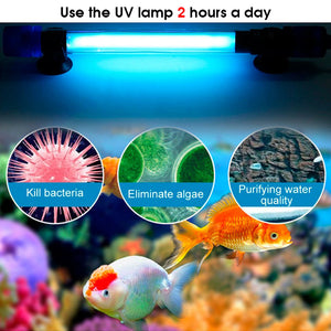 Aquarium,Filter,Submersible,Germicidal,Light,Sterilizer,Bactericidal,Algae,Removal,Deodorize
