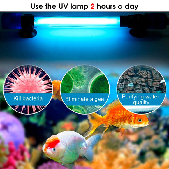 Aquarium,Filter,Submersible,Germicidal,Light,Sterilizer,Bactericidal,Algae,Removal,Deodorize