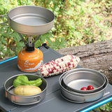 IPRee,350ml,People,Titanium,Frying,Outdoor,Portable,Cookware,Camping,Picnic