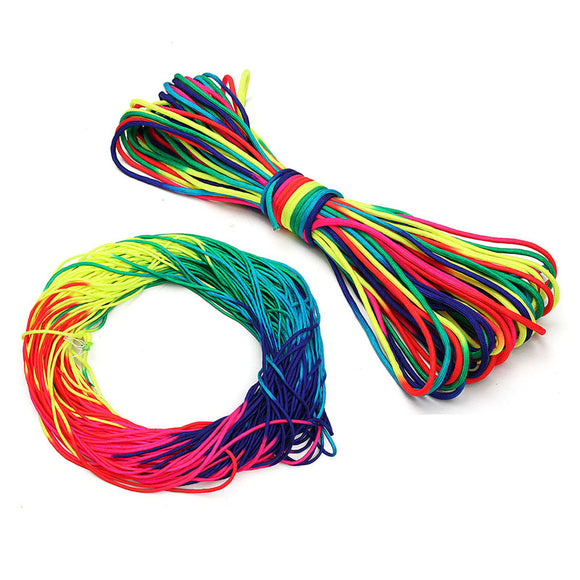 Nylon,Colorful,Rainbow,Lanyard,Outdoor,Garden,Hanging,strand,Parachute