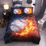 Bedding,Bedclothes,Baseball,Print,Quilt,Duvet,Cover,Pillowcase,Decor