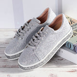 Women,Spring,Sequin,Glitter,Bling,Sneakers,Casual,Flats,Casual,Platform,Shoes