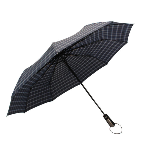 Automatic,Folding,Umbrella,People,Windproof,Umbrella,Plaid,Camping,Sunshade