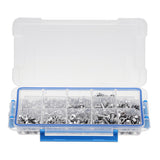 Suleve,MXST2,480Pcs,Screw,Pan&Flat,Stainless,Steel,Assortment