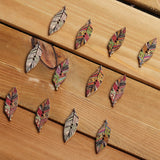 50PCS,Retro,Style,Leaves,Shaped,Wooden,Buttons,Washable,Sewing,Buttons,Decor,Handcraft,Supplies