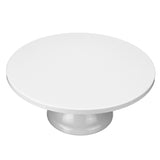 Round,Revolving,Stand,Pedestal,White,Dessert,Holder,Wedding,Party,Decoration